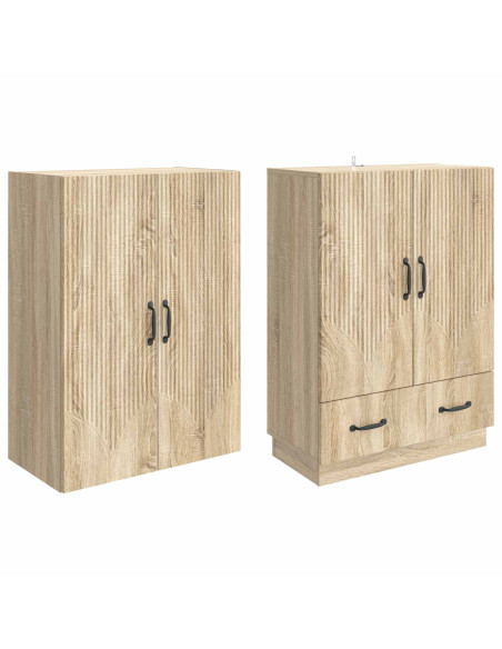 Set di armadi 2 pcs Rovere Sonoma Legno ingegnerizzato
