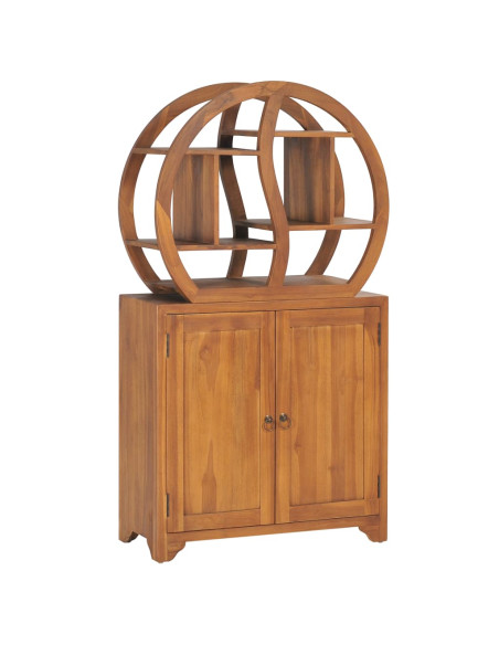 Armadietto con Mensola Yin Yang 70x30x130 cm in Legno di Teak