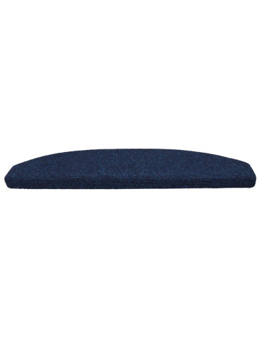 Tappetini per scale autoadesivi 15 pcs Navy 80 x 24,5 x 3,5 cm
