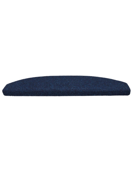 Tappetini per scale autoadesivi 15 pcs Navy 80 x 24,5 x 3,5 cm