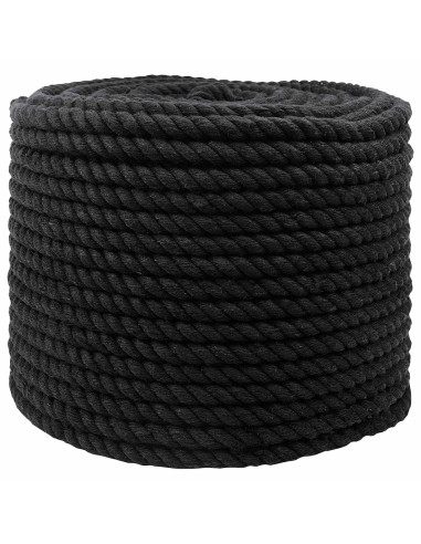 Corda Nero 1,2 x 1,2 x 5000 cm Cotone