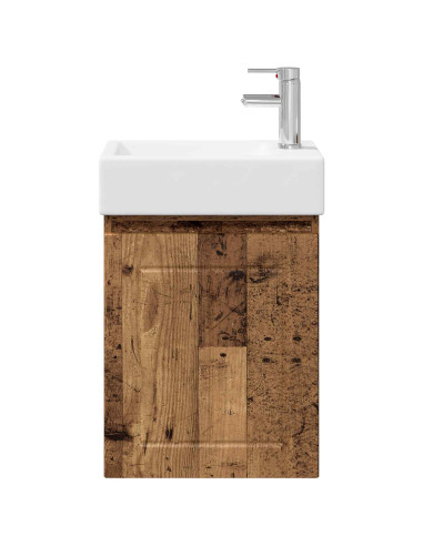 Mobile bagno con rubinetto Legno antico 45,5 x 25,5 x 84 cm