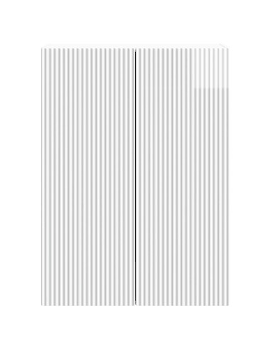 Mobiletto a muro Bianco Lucido 66 x 34,5 x 90 cm
