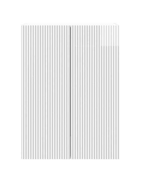 Mobiletto a muro Bianco Lucido 66 x 34,5 x 90 cm