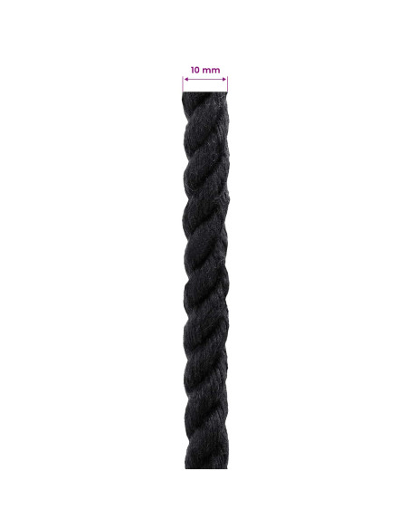 Corda Nero 1 x 1 x 10000 cm Cotone
