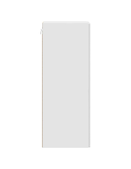 Mobiletto a muro Bianco Lucido 66 x 34,5 x 90 cm