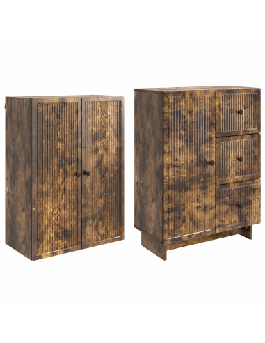 Set di armadi 2 pcs 66 x 34,5 x 90 cm Legno ingegnerizzato