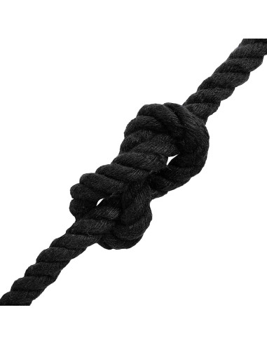 Corda Nero 1,2 x 1,2 x 5000 cm Cotone