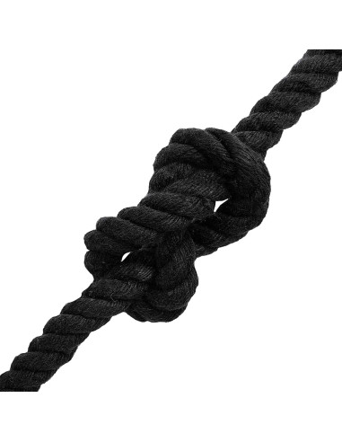 Corda Nero 1,4 x 1,4 x 5000 cm Cotone