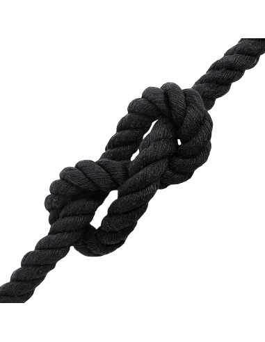 Corda Nero 1,6 x 1,6 x 10000 cm Cotone