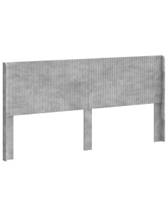 Testiera Letto Grigio Cemento Legno ingegnerizzato 2