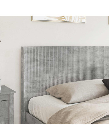 Testiera Letto Grigio Cemento Legno ingegnerizzato