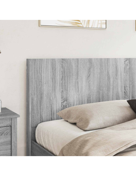 Testiera Letto Sonoma grigio Legno ingegnerizzato