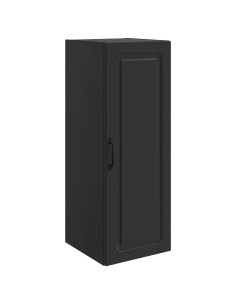 Mobiletto a muro Nero 33 x 34,5 x 90 cm Legno ingegnerizzato