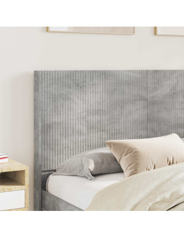 Testiera Letto Grigio Cemento Legno ingegnerizzato