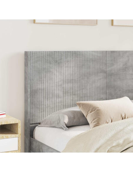 Testiera Letto Grigio Cemento Legno ingegnerizzato