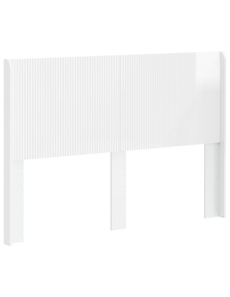Testiera Letto Bianco Lucido Legno ingegnerizzato