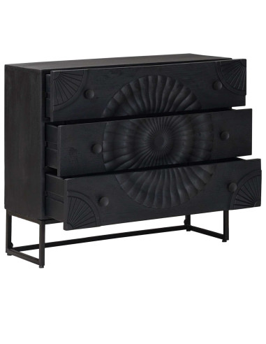 Mobile con Cassetti con cassetto Nero 75 x 30 x 65 cm