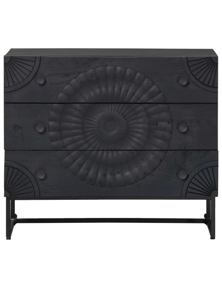 Mobile con Cassetti con cassetto Nero 75 x 30 x 65 cm