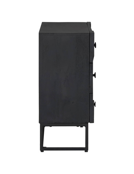 Mobile con Cassetti con cassetto Nero 75 x 30 x 65 cm
