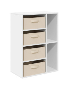 Credenza con cassetto Bianco 60 x 33,5 x 84 cm 2