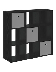 Credenza con cassetto Rovere Nero 88,5 x 29 x 84,5 cm 2