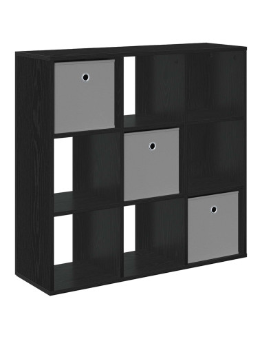 Credenza con cassetto Rovere Nero 88,5 x 29 x 84,5 cm