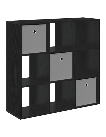 Credenza con cassetto Rovere Nero 88,5 x 29 x 84,5 cm