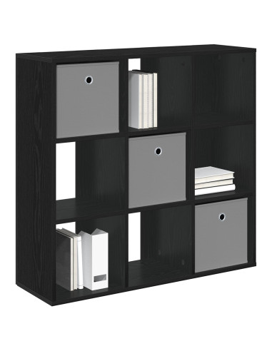 Credenza con cassetto Rovere Nero 88,5 x 29 x 84,5 cm