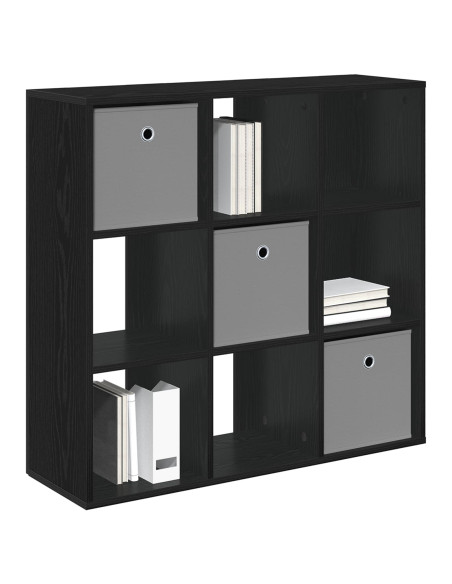 Credenza con cassetto Rovere Nero 88,5 x 29 x 84,5 cm