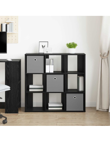 Credenza con cassetto Rovere Nero 88,5 x 29 x 84,5 cm