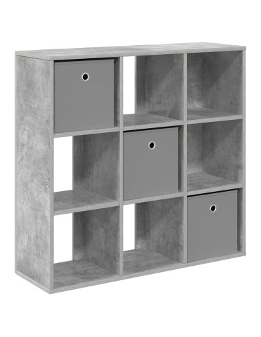 Credenza con cassetto Grigio cemento 88,5 x 29 x 84,5 cm