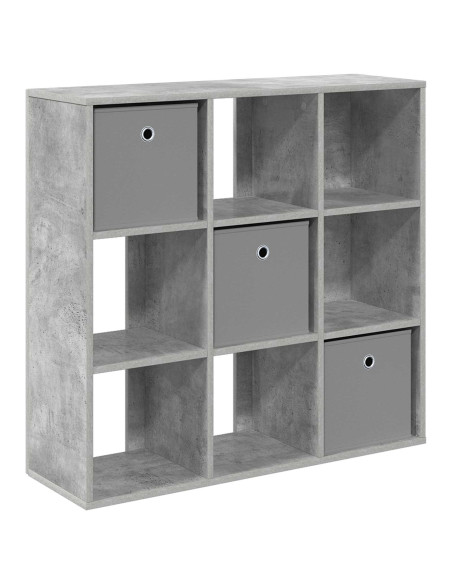Credenza con cassetto Grigio cemento 88,5 x 29 x 84,5 cm