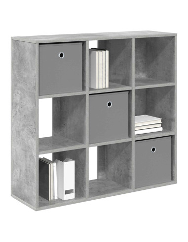 Credenza con cassetto Grigio cemento 88,5 x 29 x 84,5 cm