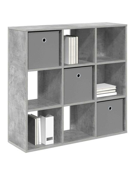 Credenza con cassetto Grigio cemento 88,5 x 29 x 84,5 cm
