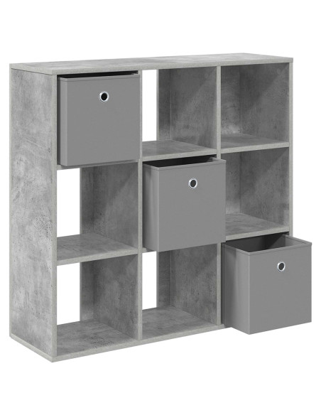 Credenza con cassetto Grigio cemento 88,5 x 29 x 84,5 cm