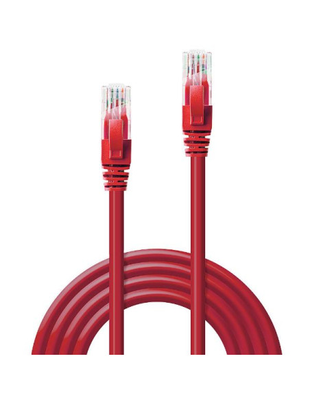 CAVO DI RETE CAT.6 U UTP ROSSO 1M