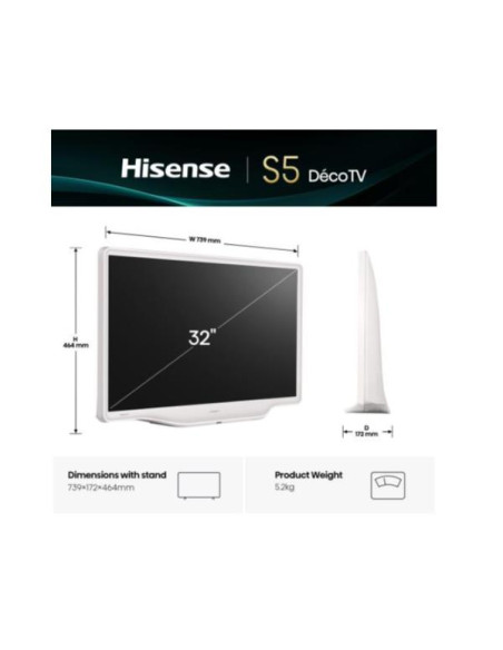 32 S5Q DECO BIANCO FHD QLED VIDAA