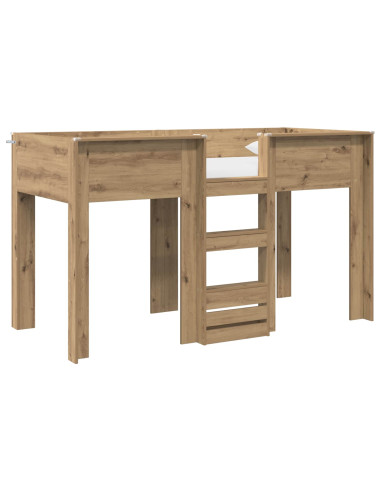 Letto a Castello per Bambini Rovere artigianale 75 x 190 cm