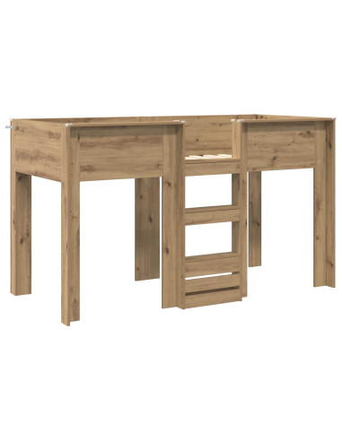 Letto a Castello per Bambini Rovere artigianale 75 x 190 cm