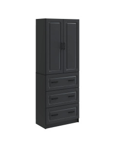 Set di armadi 2 pcs Nero 66 x 34,5 x 87 cm Legno ingegnerizzato