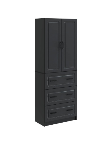 Set di armadi 2 pcs Nero 66 x 34,5 x 87 cm Legno ingegnerizzato