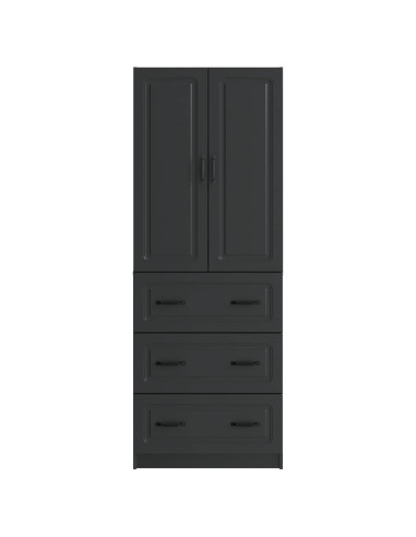 Set di armadi 2 pcs Nero 66 x 34,5 x 87 cm Legno ingegnerizzato