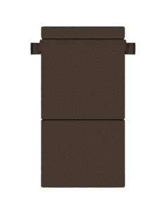 Divano Letto Pieghevole Tortora 70 x 72 x 60 cm Tessuto 2