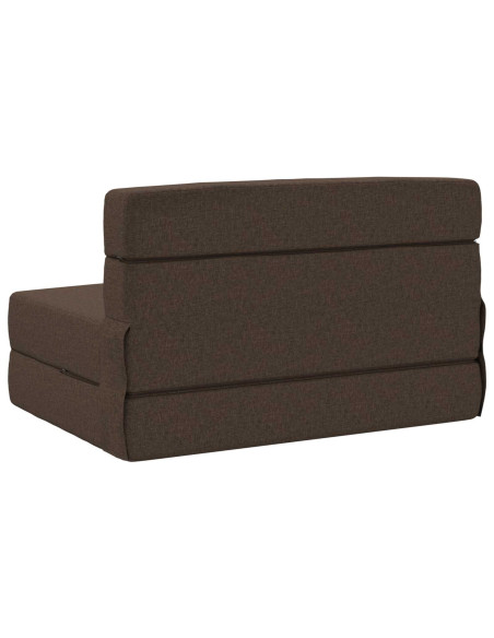 Divano Letto Pieghevole Tortora 70 x 72 x 60 cm Tessuto