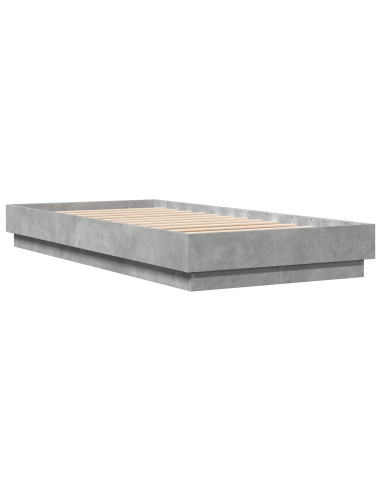 Struttura letto a pavimento Grigio Cemento 80 x 200 cm