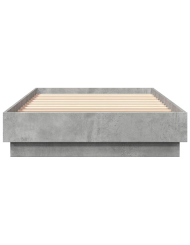 Struttura letto a pavimento Grigio Cemento 80 x 200 cm