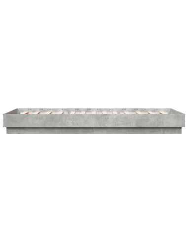 Struttura letto a pavimento Grigio Cemento 80 x 200 cm