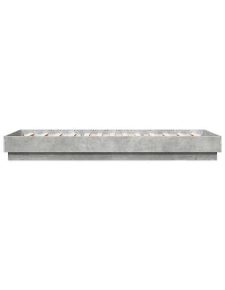 Struttura letto a pavimento Grigio Cemento 80 x 200 cm