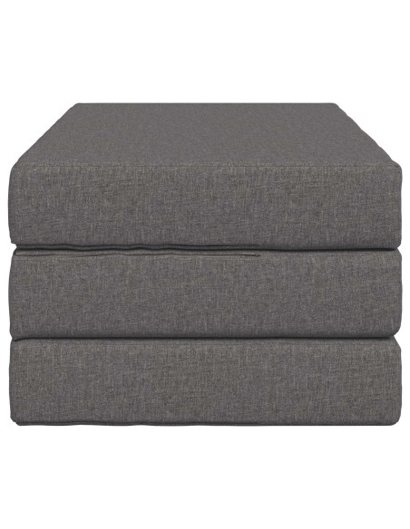 Divano Letto Pieghevole 80 x 67 x 45 cm Grigio Chiaro
